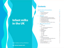 Infant Milks in the UK - report