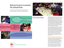 Nutrition-based standards for school food